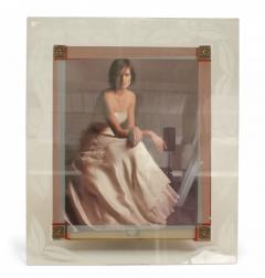 American Mid Century Glass Picture Frame - 4716893