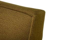 American Mid Century Greenish Brown Upholstered 3 Seater Sofa - 4660889