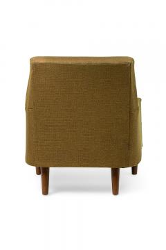 American Mid Century Greenish Brown Upholstered Armchair - 4668286