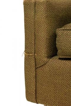 American Mid Century Greenish Brown Upholstered Armchair - 4668291
