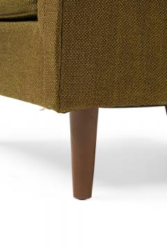 American Mid Century Greenish Brown Upholstered Armchair - 4668292