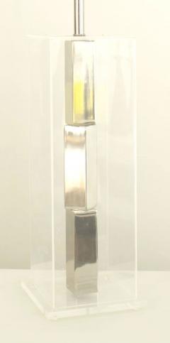 American Mid Century Lucite Table Lamp - 732348