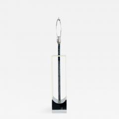 American Mid Century Lucite and Chrome Table Lamp - 1382287