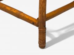 American Mid Century Modern Bamboo Rattan Cane End Tables USA 1950s - 4099134
