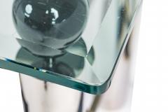 American Mid Century Modern Chrome and Glass Console Table Brueton 1960s - 4171535