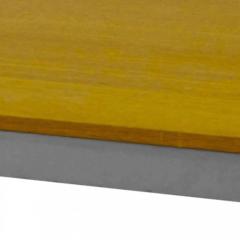 American Mid Century Modern Chrome and Wood Coffee Table - 4171538