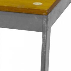 American Mid Century Modern Chrome and Wood Coffee Table - 4171539
