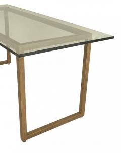 American Mid Century Modern Gilt and Glass Dining Table - 4658334