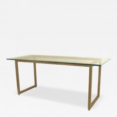 American Mid Century Modern Gilt and Glass Dining Table - 4708933