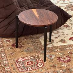 American Mid Century Modern Tripod Side Tables Rosewood Veneer Painted Wood - 3800356