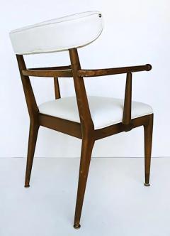 American Mid Century Modernist Dining Chairs Set of 6 2 Arms 4 Sides - 3502443