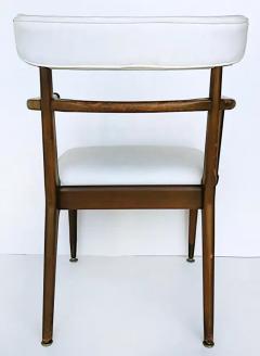 American Mid Century Modernist Dining Chairs Set of 6 2 Arms 4 Sides - 3502447
