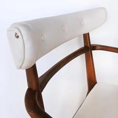American Mid Century Modernist Dining Chairs Set of 6 2 Arms 4 Sides - 3502560