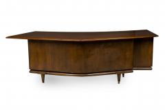 American Mid Century Monteverdi Young Walnut Angular Executive Desk - 4630060