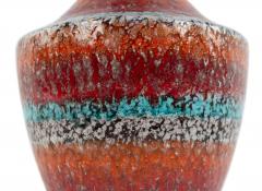 American Mid Century Red Porcelain Table Lamp - 1378029