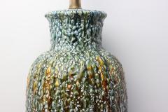 American Mid Century Stippled Glaze Ceramic Table Lamp 1960 United States - 4168182