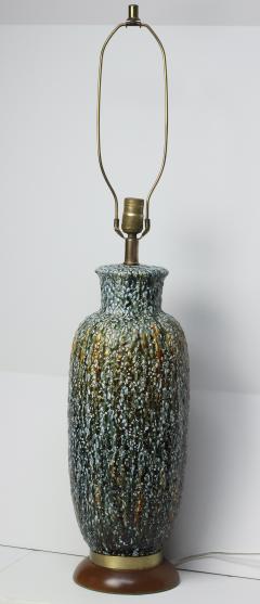 American Mid Century Stippled Glaze Ceramic Table Lamp 1960 United States - 4168187