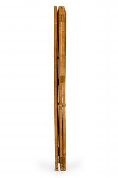 American Mid Century Tri Fold Rattan Room Dividers Screens - 4161481