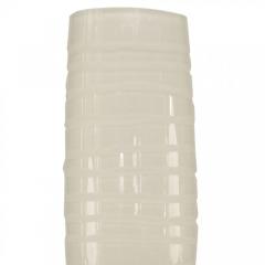 American Mid Century White Etched Glass Vase - 4676111