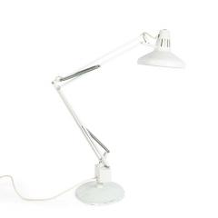 American Mid Century White Metal Desk Lamp - 4735076