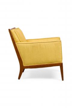 American Mid Century Yellow Fabric Upholstered Lounge Chairs - 4668171
