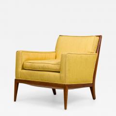 American Mid Century Yellow Fabric Upholstered Lounge Chairs - 4729330