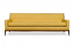 American Mid Century Yellow Fabric Upholstered Sofas - 4660593