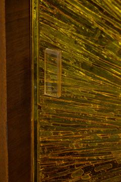 American Mid Century brass and walnut etagere - 4657999