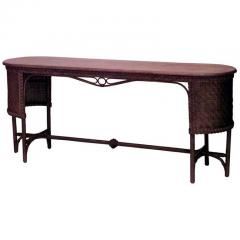 American Mission Haywood Wakefield Wicker Davenport Table - 4635363