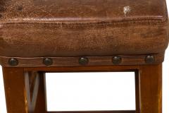 American Mission Leather and wood Barstools - 4672943