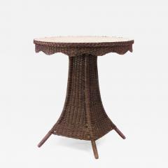 American Mission Natural Wicker Center Table - 626646