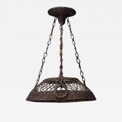 American Mission Natural Wicker Chandelier - 600319