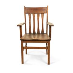 American Mission Slat Back Wooden Armchair - 4672139