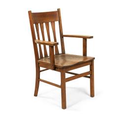 American Mission Slat Back Wooden Armchair - 4672140
