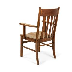 American Mission Slat Back Wooden Armchair - 4672144