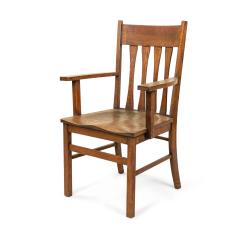 American Mission Slat Back Wooden Armchair - 4735079