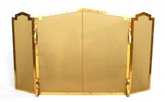 American Mission Style Brass Fire Screen - 4517551