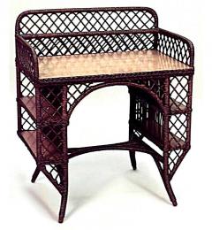 American Mission Wicker and Oak Desk - 4700410