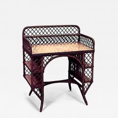 American Mission Wicker and Oak Desk - 4700598