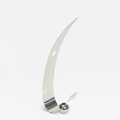 American Modern Arc Candle Holder Silver Plate - 4247404