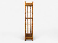 American Modern Bamboo Wood Etageres USA 1980s - 4323467