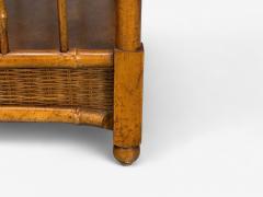 American Modern Bamboo Wood Etageres USA 1980s - 4323469