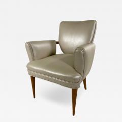American Modern Bleached Mahogany and Leather Armchair Paul Frankl - 4198908
