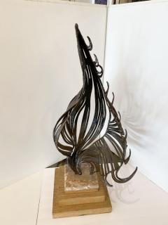 American Modern Brutalist Iron Sculpture 1970s 80s - 4197652