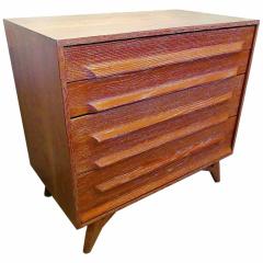 American Modern Cerused Oak Five Drawer Chest 1950s - 4161646
