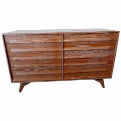 American Modern Cerused Oak Ten Drawer Chest 1950s - 4161647