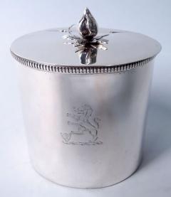 American Modern Classical Sterling Silver Tea Caddy - 4543672