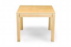 American Modern Faux Shagreen and Lacquer Game Table Karl Springer - 4171555
