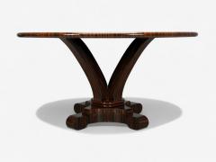 American Modern Macassar Ebony Shagreen Brass Table USA 2010s - 4399141
