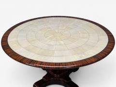American Modern Macassar Ebony Shagreen Brass Table USA 2010s - 4399144
